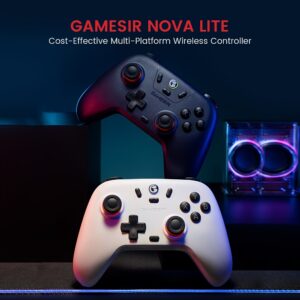 GameSir T4 Nova Lite Wireless Gamepad Game Controller with Wireless, Dongle, Wired Connectivity for Switch, Android, iOS, PC & Steam Games, Wireless Game Controller, Game Controller for Phone, Game Controller for Pc, Multiplatform Gaming, Console