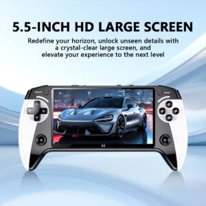 A Portable Gaming Device with an IPS Display, Featuring a Sleek Rectangular Shape And an Ergonomic Design, Perfect for Birthday, Halloween, Or Christmas Presents