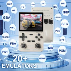 K36 Open-source Handheld Game Console, 64GB Memory Card, Fully Upgraded, Powerful Processor, Stable and Lag-Free, Supports OTG Interface, Rich Emulators, 3.5-inch Ultra-Clear Screen, Extended Battery Life