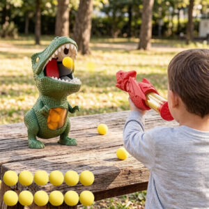 14pcs Additions Dinosaur Hunting Toy, Parent-Child Interactive Shooting Game - Enhances Hand-Eye Coordination, Fun Score Game, Suitable for Parent-Child Interaction Ages 3+, Made with Safe Materials